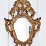 Gilded wood mirror, 56 x 32 cm