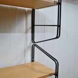 1970s modular wall-mounted bookcase shelf