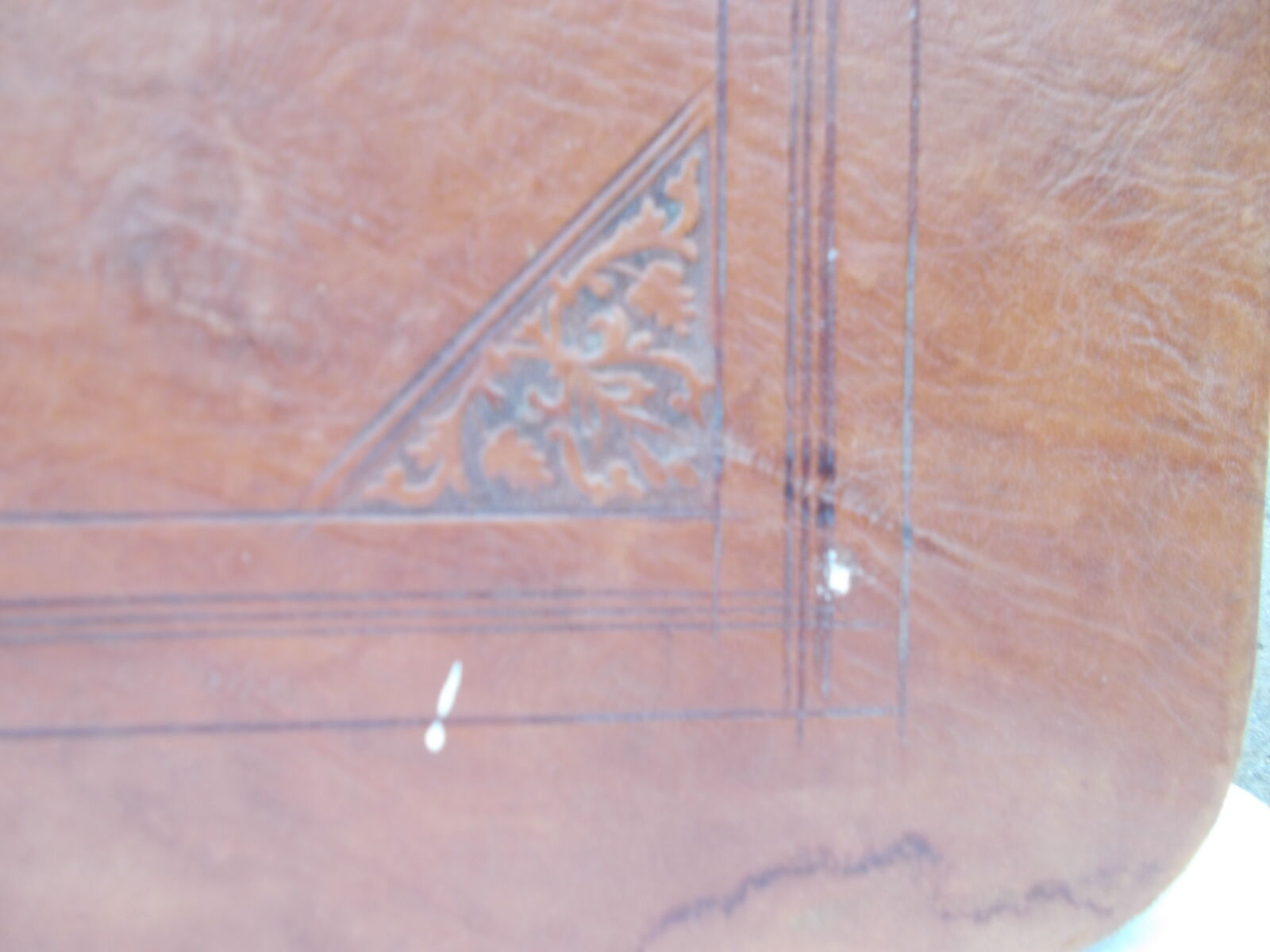 Vintage leather suitcase