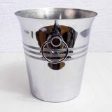 Stainless steel champagne bucket, France 1980