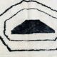 Moroccan black white khenifra rug 250cmx150cm