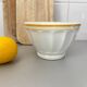Antique faceted earthenware bowl