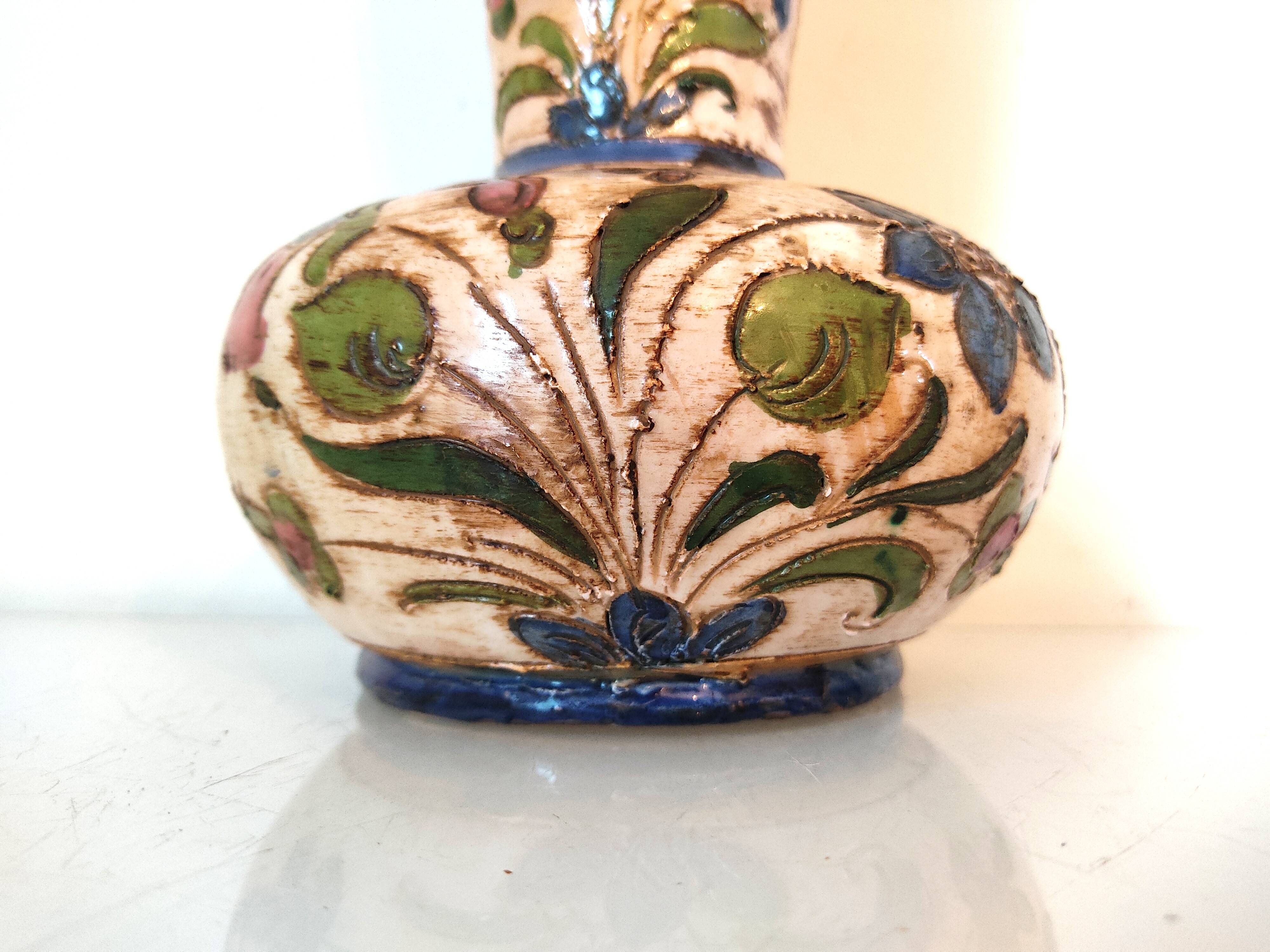 Italian ceramic flower vase