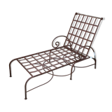 Lot of 4 Transats wrought iron sunbathing