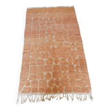 Large Berber rug Beni Ouarain ochre mottled wool
