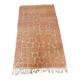 Large Berber rug Beni Ouarain ochre mottled wool