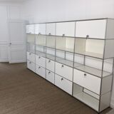 Bibliotheque usm blanc et metal