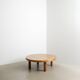 French Mid Century Wooden "T02M" Coffee Table in Elm by Pierre Chapo, 1960