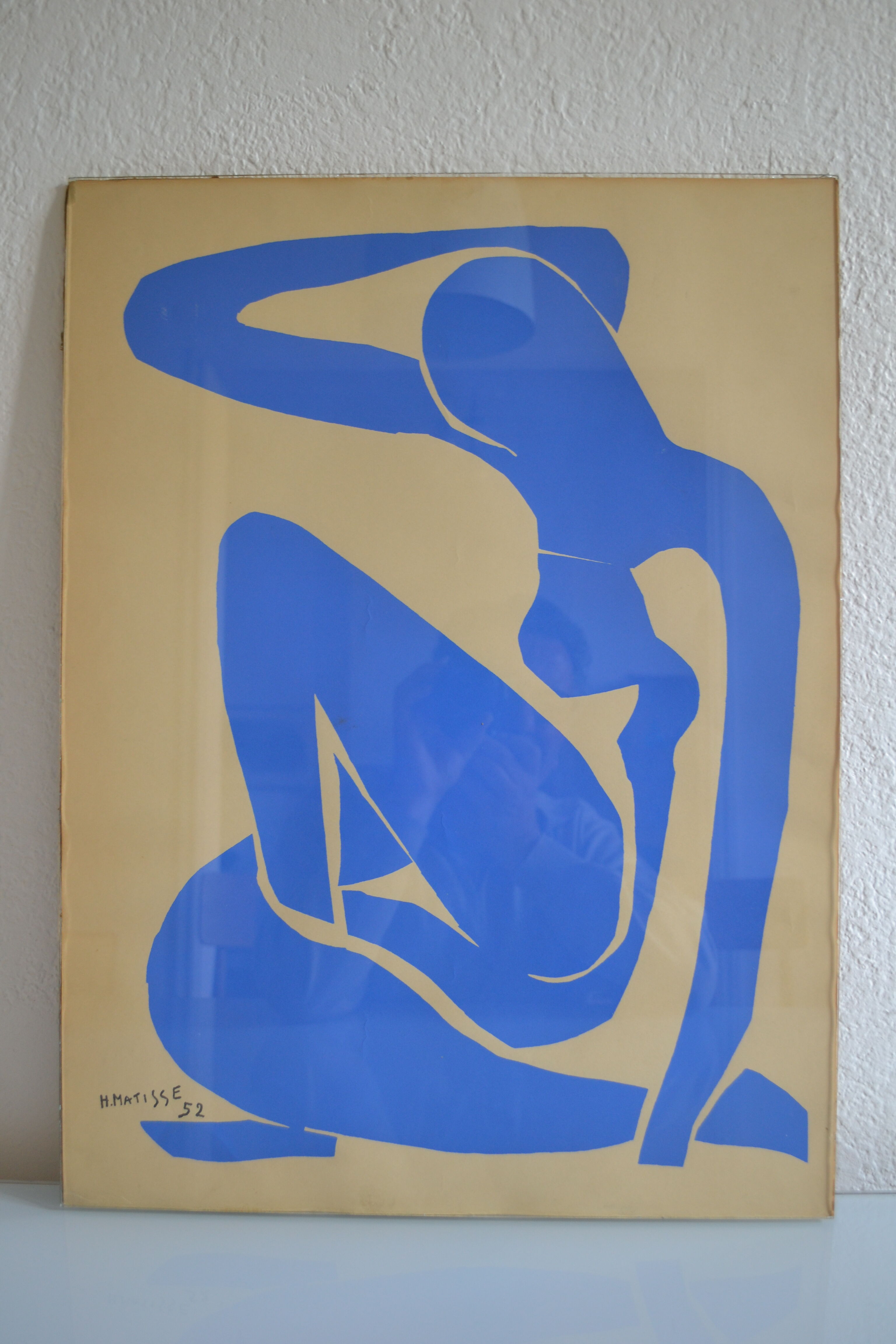 Matisse " nu bleu " 1952 screen print poster spadem 1971