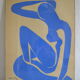 Matisse " nu bleu " 1952 screen print poster spadem 1971