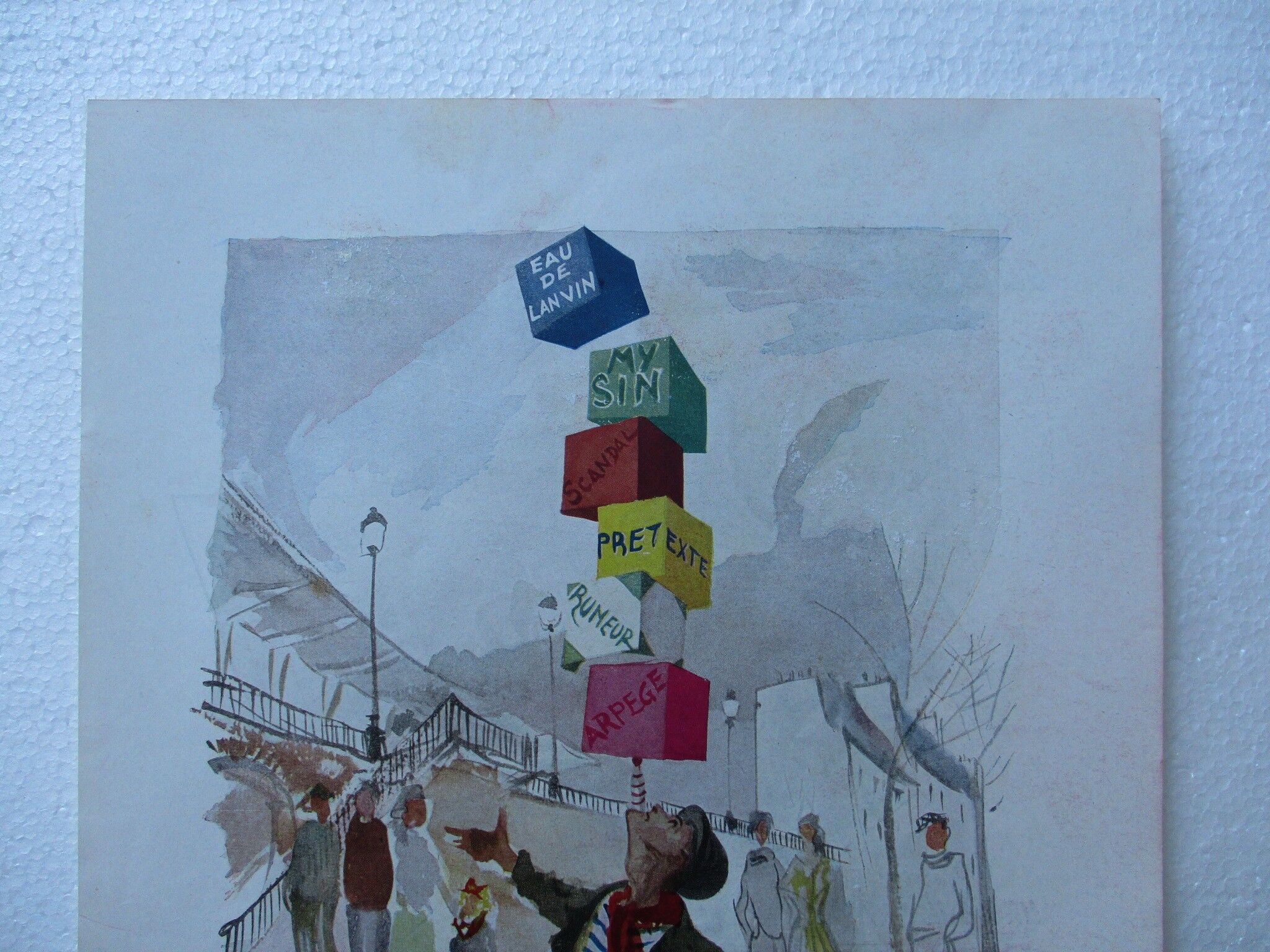 Advertising LANVIN Perfumes 50s