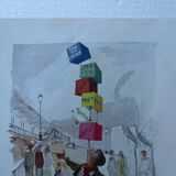 Advertising LANVIN Perfumes 50s