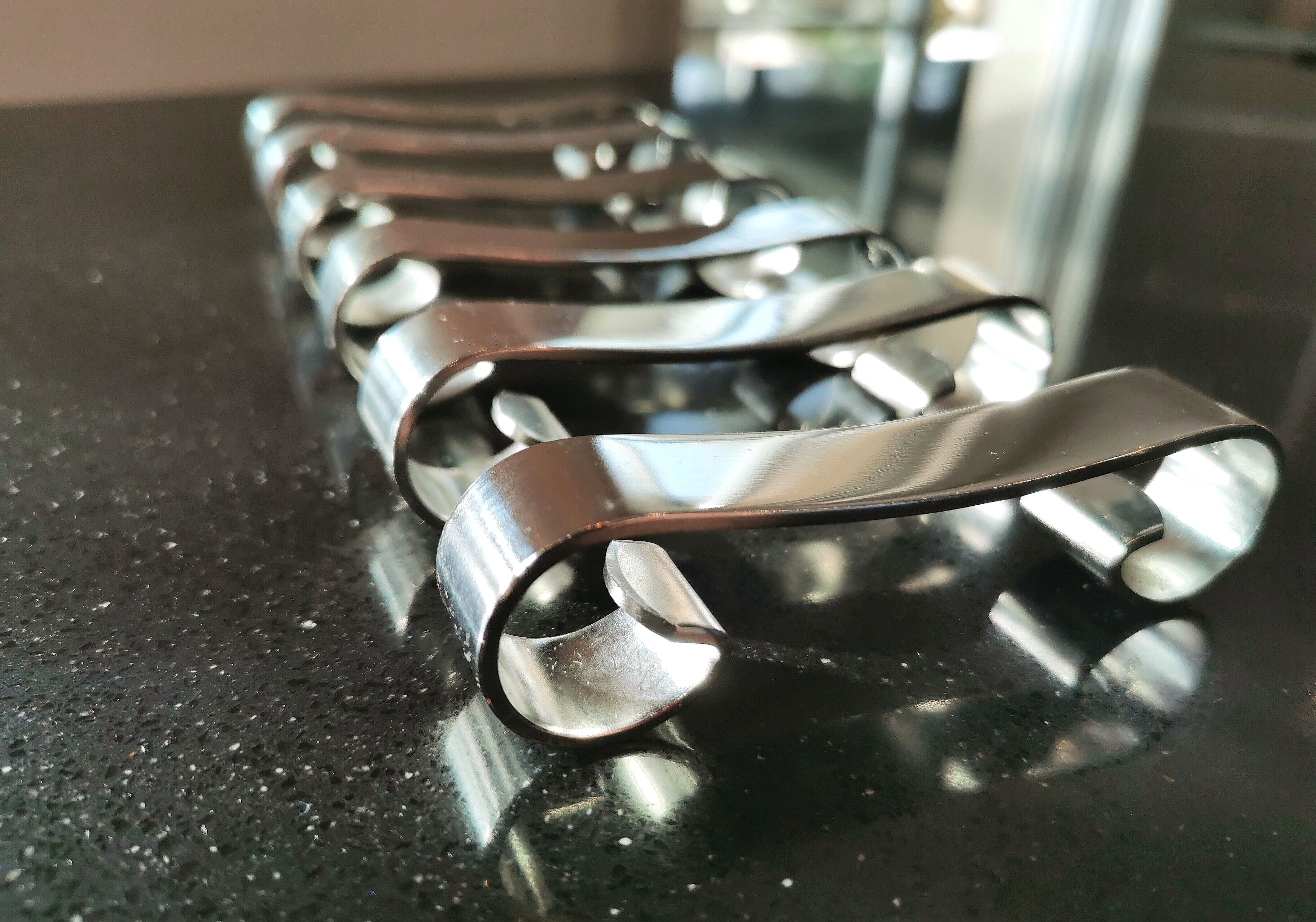 Set de 6 porte couteaux inox
