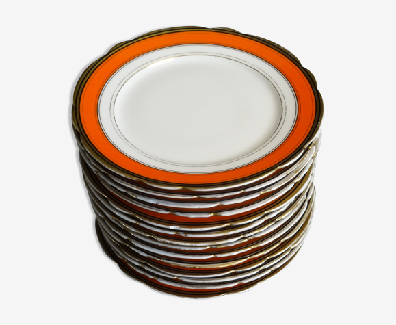 14 assiettes à dessert en porcelaine, ø 21,2 cm