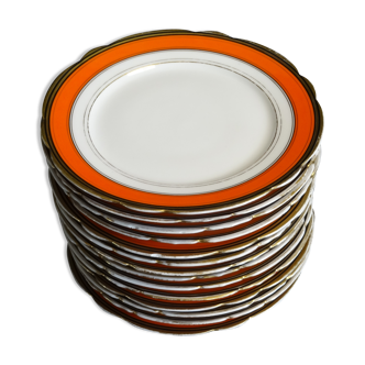 14 porcelain dessert plates, ø 21.2 cm
