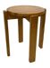 Mid century pinewood stool, minimalistic design 1960s