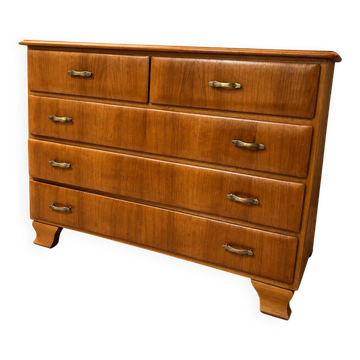 Blonde wood commode France circa 1960