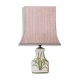 Large white ceramic table lamp from the 1970s
