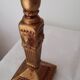 Golden ceramic candleholder