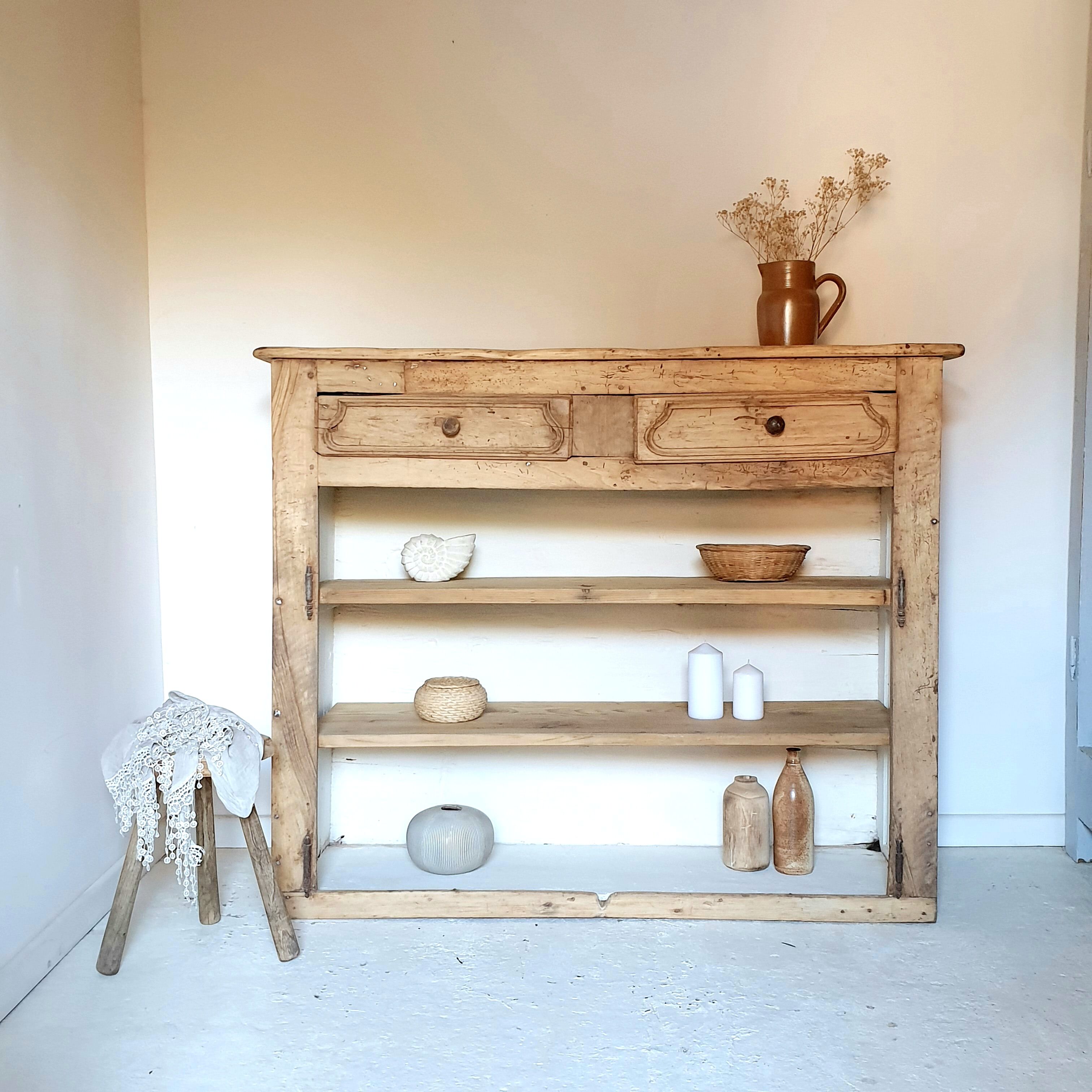 Old Buffet dressered raw wood