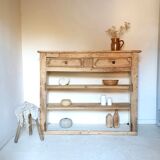 Ancien Buffet vaisselier bois brut