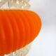 Transparent plastic space age lustre with orange band from the 70s.