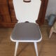 Pair of chairs Scandinavian white wood