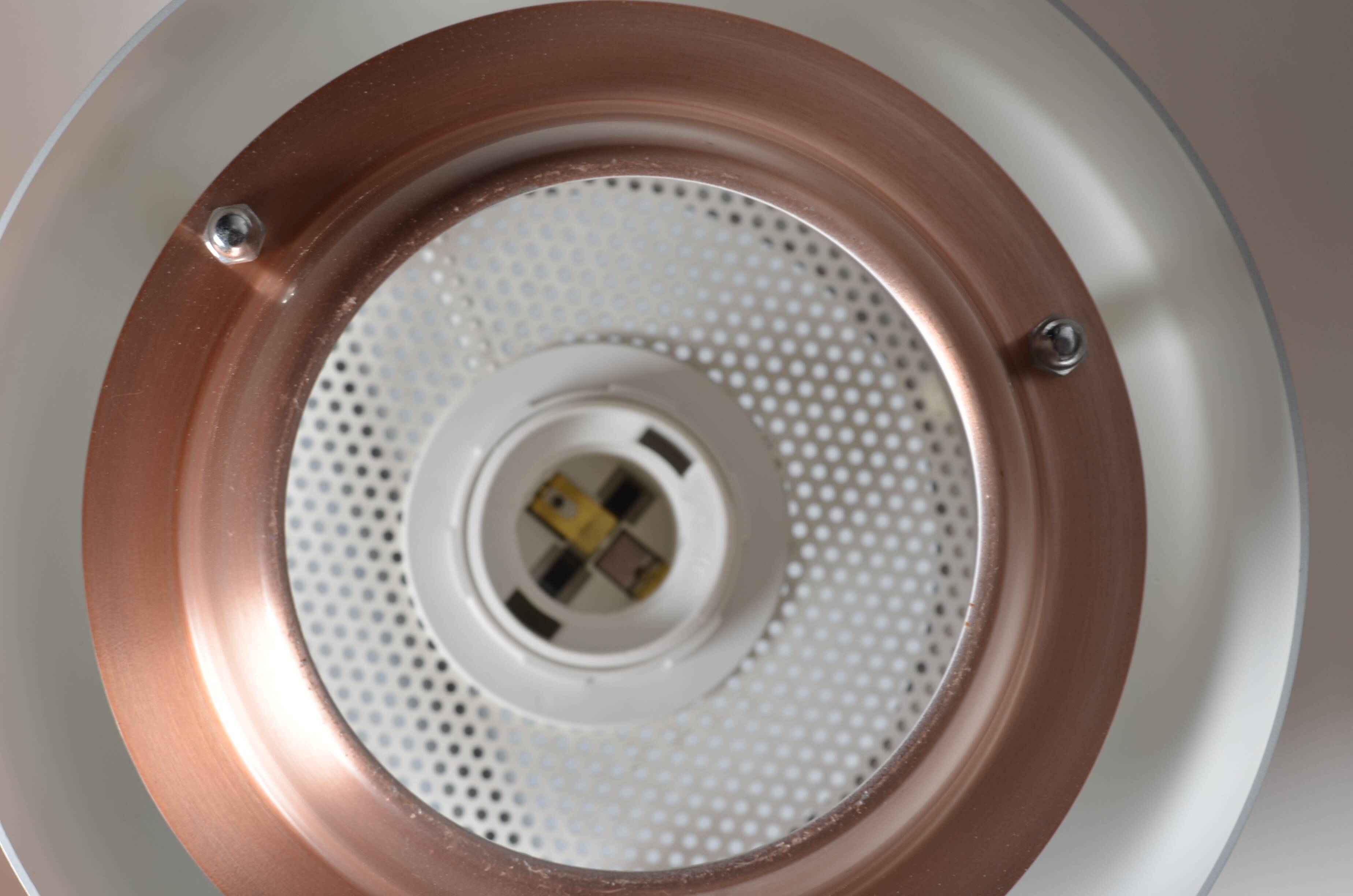 Scandinavian pink copper pendant light