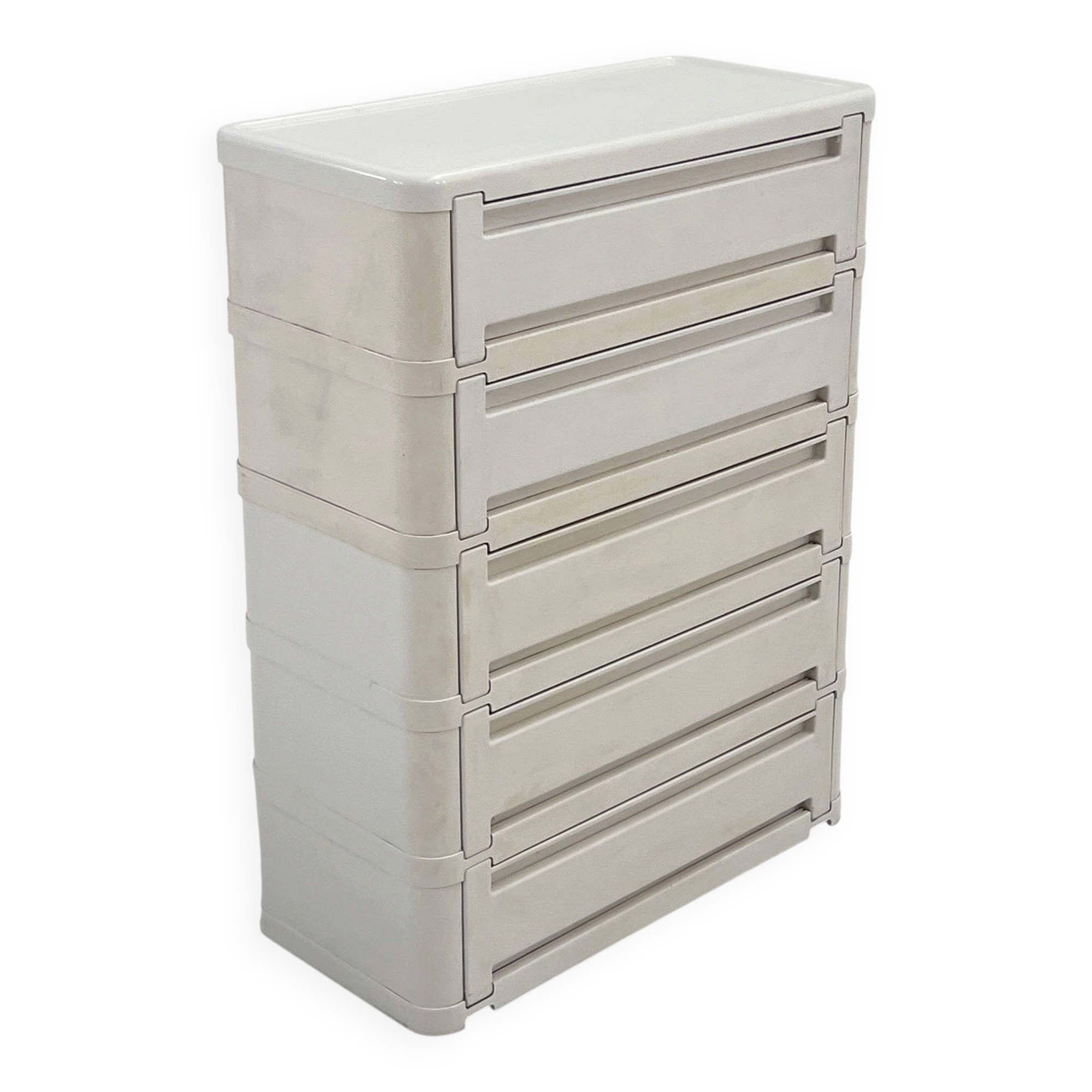 White cabinet model "4964" by Olaf Von Bohr for Kartell, 1970