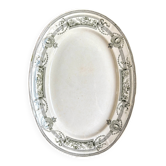 Plat ovale en terre de fer St Amand et Hamage, service "Médaillon"