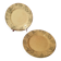Pair of large round dishes Boulenger Choisy le Roi Derby Terre de fer