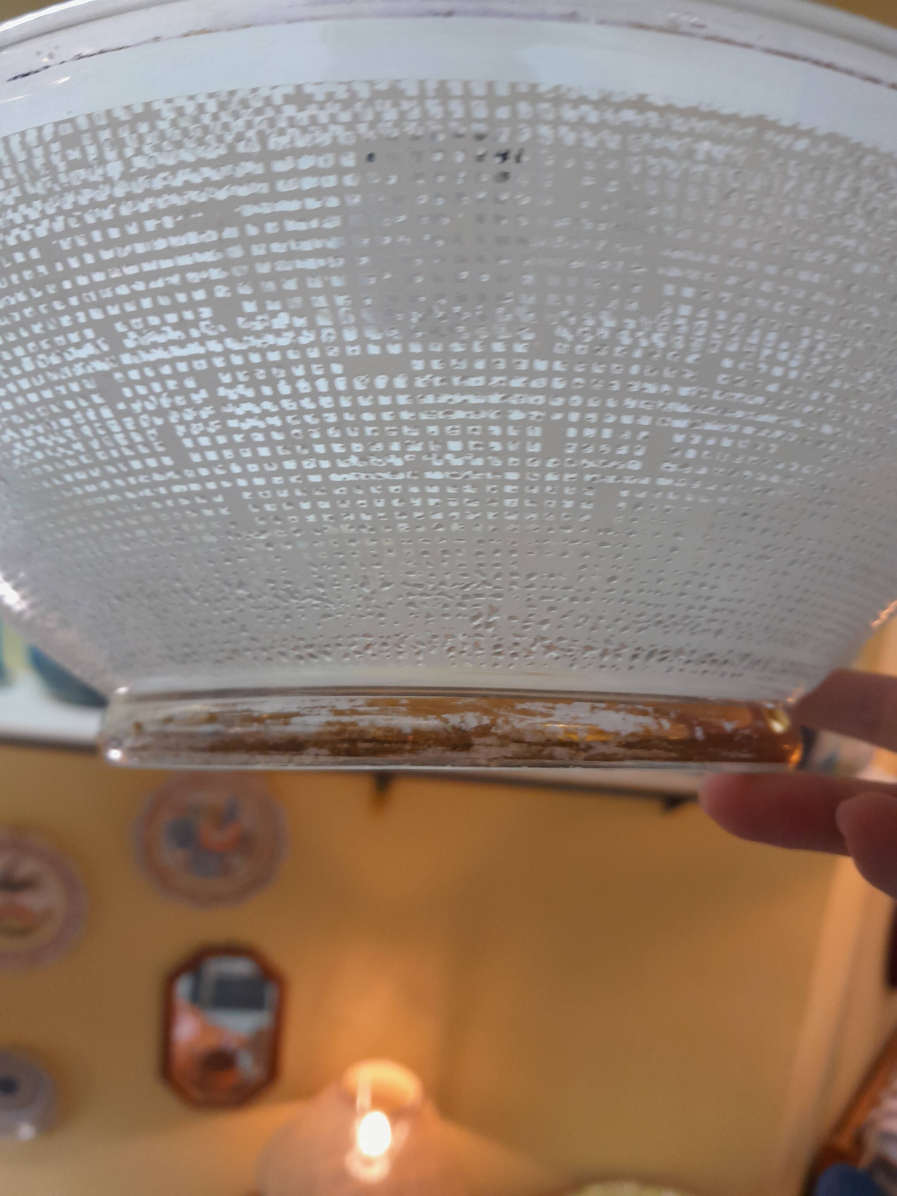 Space age glass UFO pendant light 1970