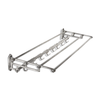 Iron and aluminum coat rack  1950s