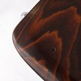 2 of 8 Vintage Casala Stackable Chairs, Germany 1970s, Plywood & Chrome