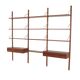 Cado modular shelving, teak veneer, Danish design, 1960s