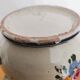 Antique vase in Italian ceramic with polychrome decoration.
