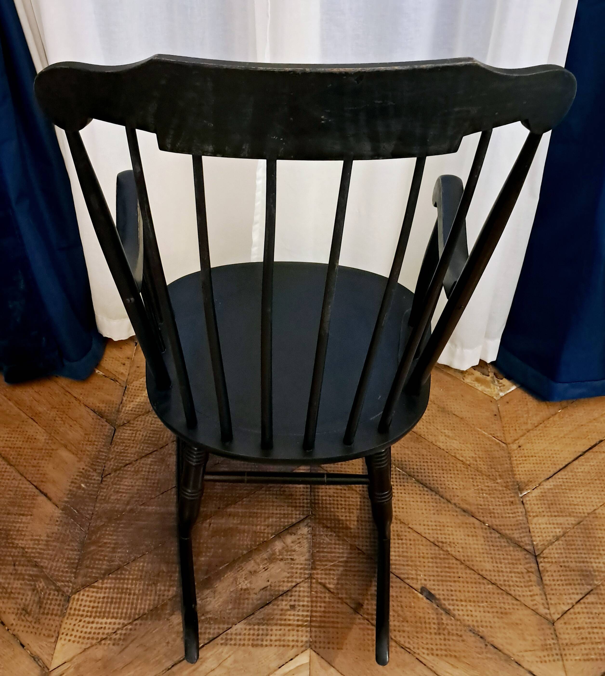 Black rocking chair/rocking seat Stol Kamnik Yugoslavia. 1960s