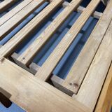 Mid-century folding sofa bed by Drevotvar, 1970s, Czechoslovakia