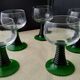 5 large white wine glasses in Alsace Roemer style