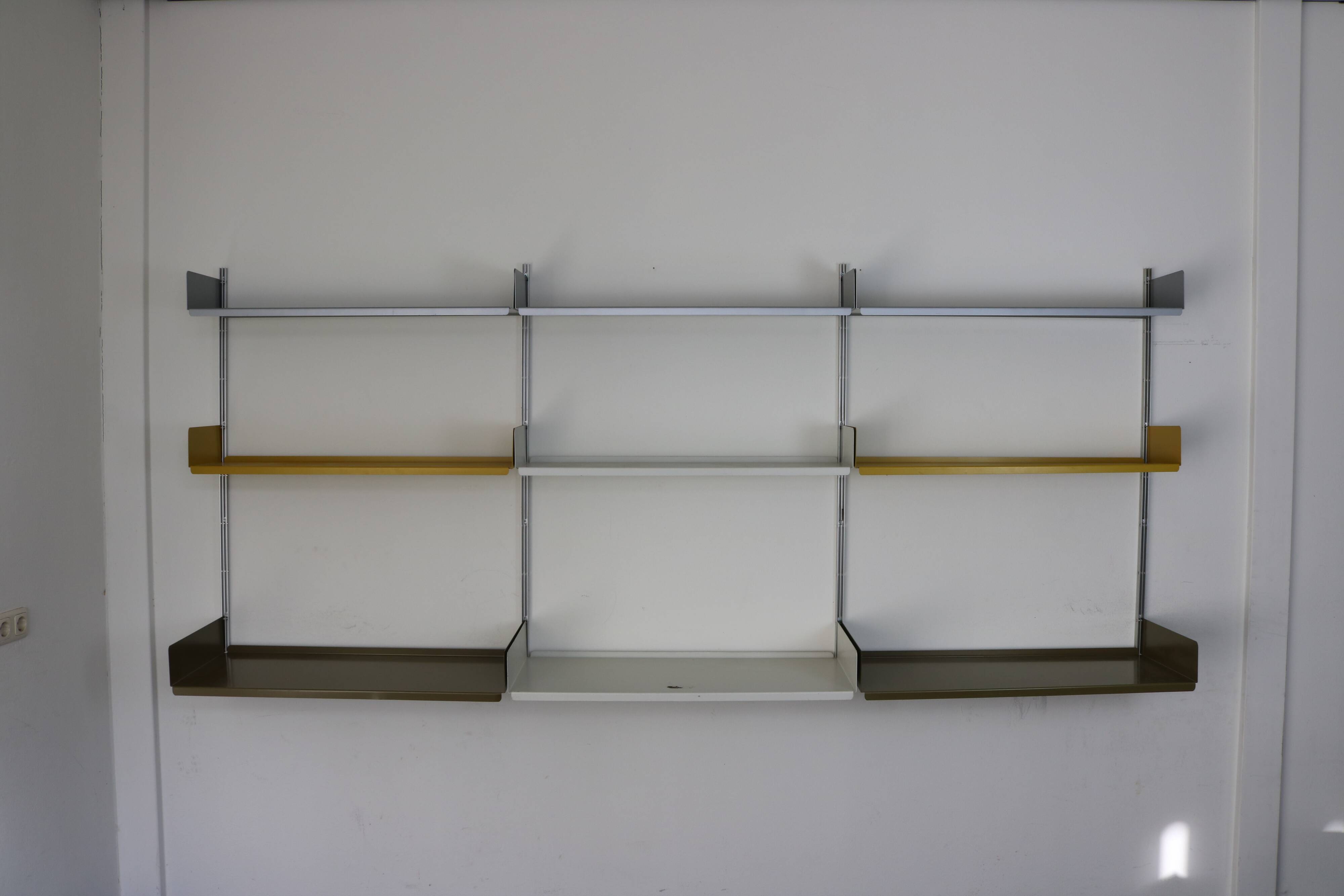 Original full metal Dieter Rams wall system for Vitsoe Germany