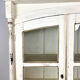 Vintage brocant White painted Kitchen display cabinet