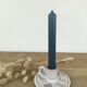 Green ceramic cellar rat candle holder