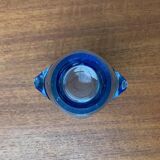 Blue glass vase model 20064 in Mid-Century style by Vladislav Urban for Hermanova Hut, 1960s.