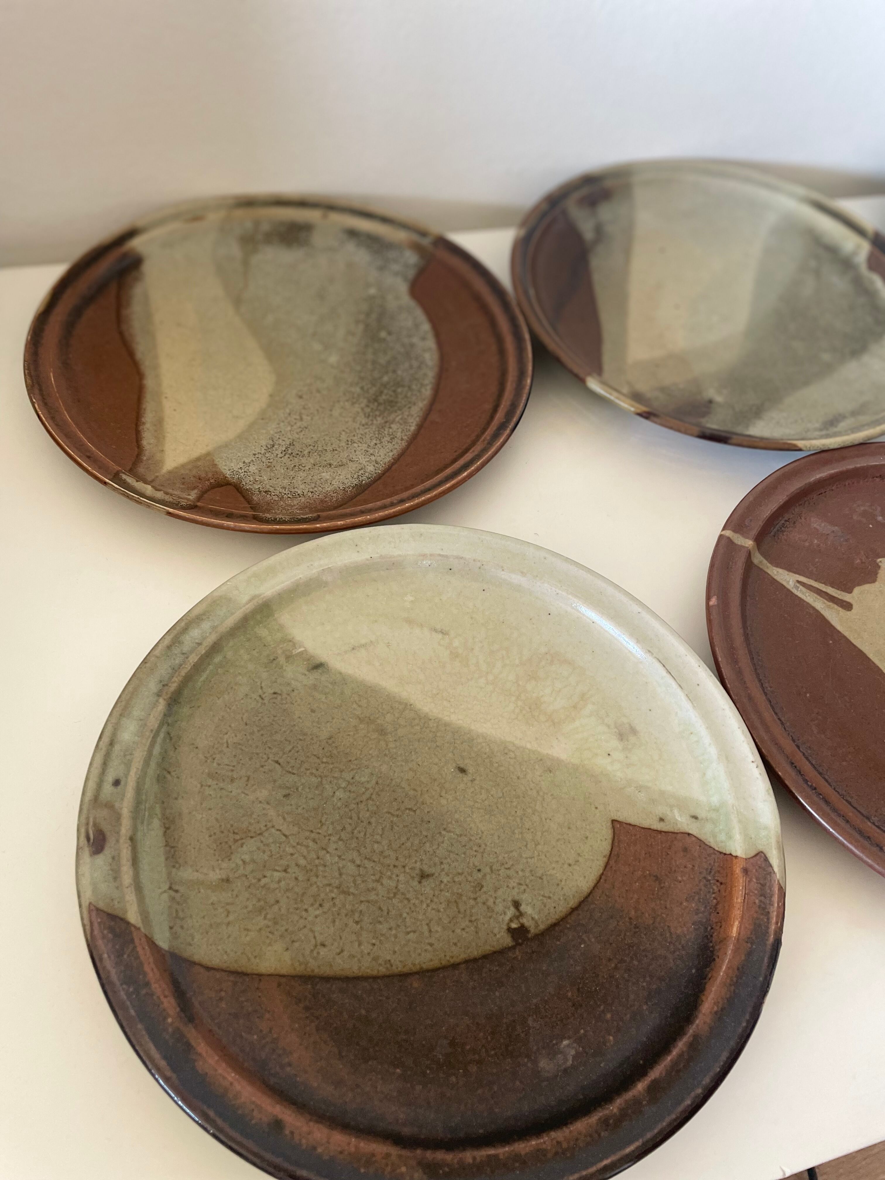 Set of 6 stoneware plates