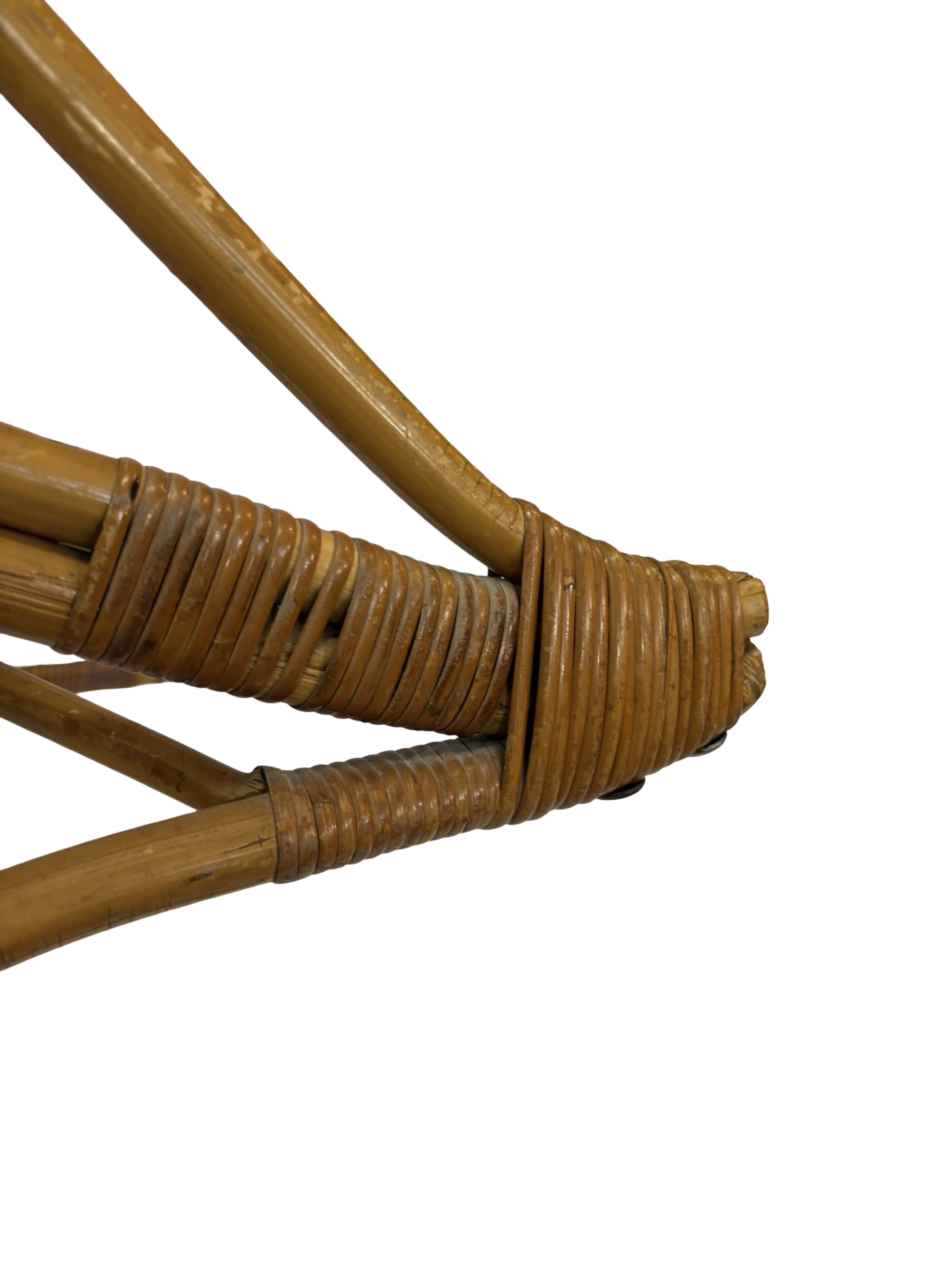 Vintage Rattan Chair Dirk Van Sliedregt Rohe Noordwolde 1960