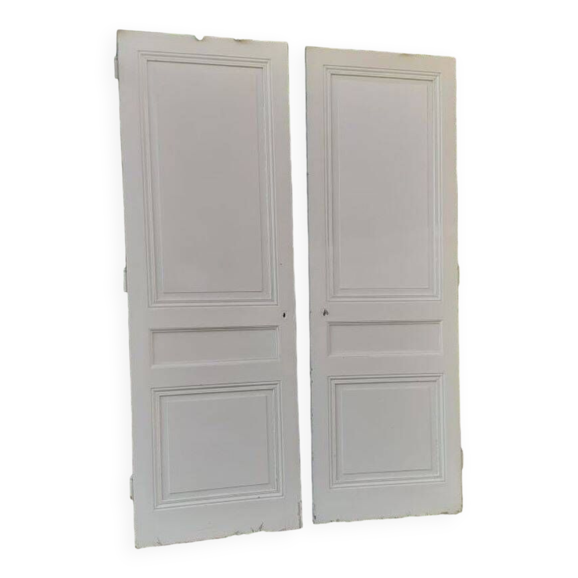 Pair of old cupboard doors h220.5xL75cm each