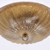 Italian Murano glass ceiling lamp with gold details