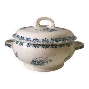 Ancienne Soupière Terre - bleu