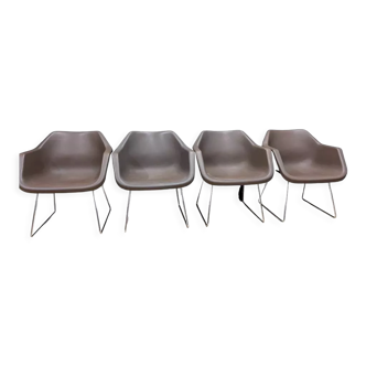 4 fauteuils par Robin Day pour Hille & made - 1967