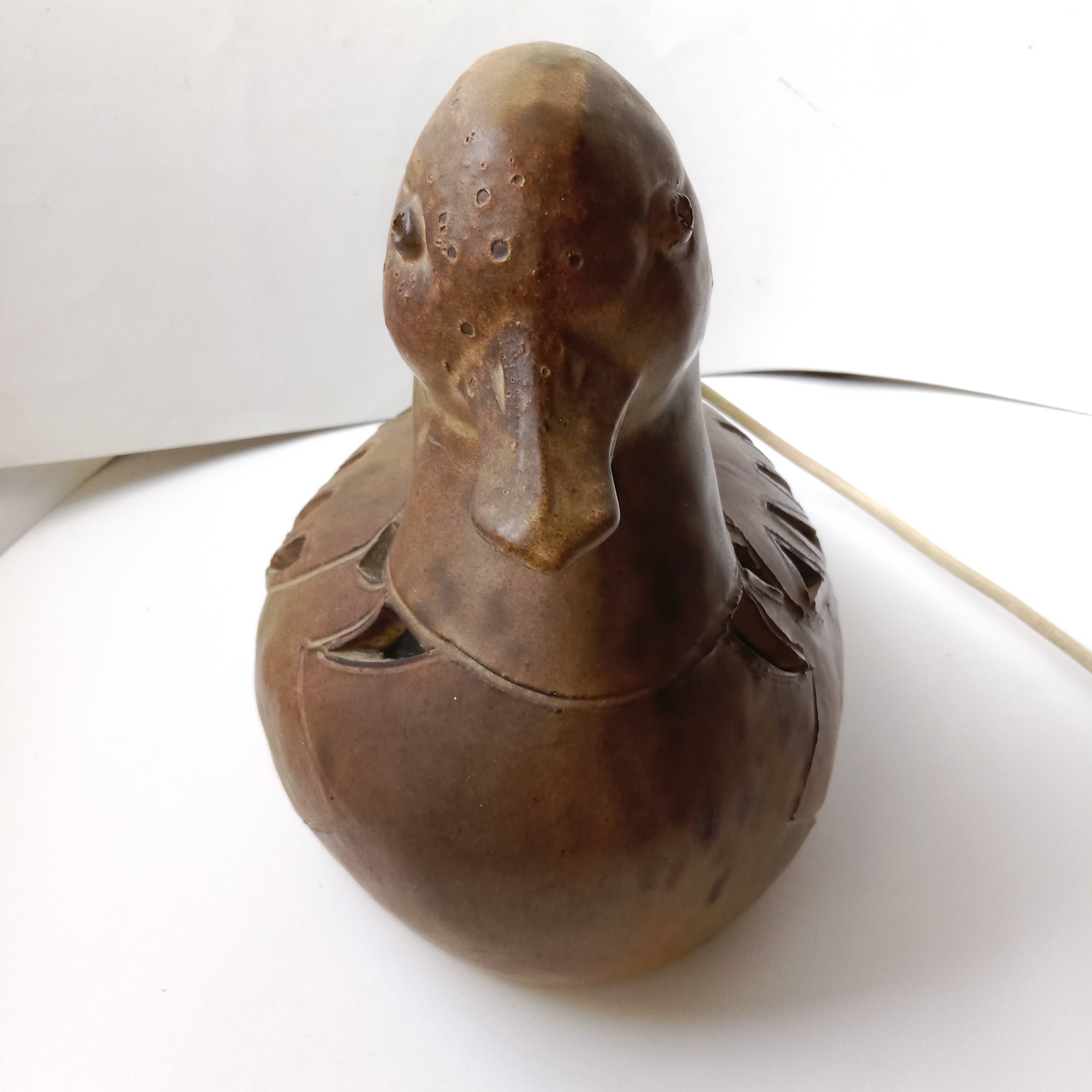 Lampe signée Agnès Escala Zoomorphe Canard circa 1970